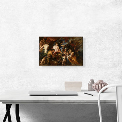 Minerva Protects Pax from Mars - Peace and War 1630