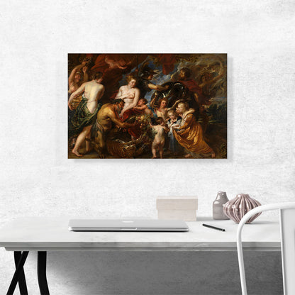 Minerva Protects Pax from Mars - Peace and War 1630