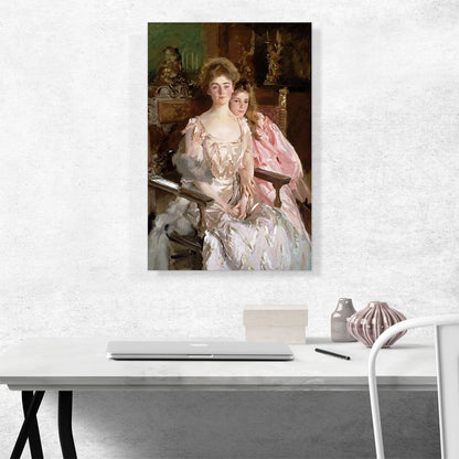 Mrs. Fiske Warren And Her Daughter Rachel 1903