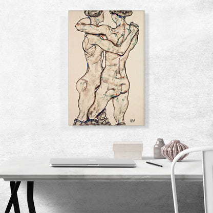 Naked Girls Embracing 1914