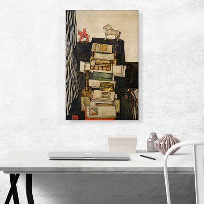 Schiele's Desk 1914