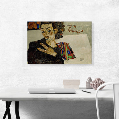 Self-Portrait With Black Vase And Spread Fingers 1911
