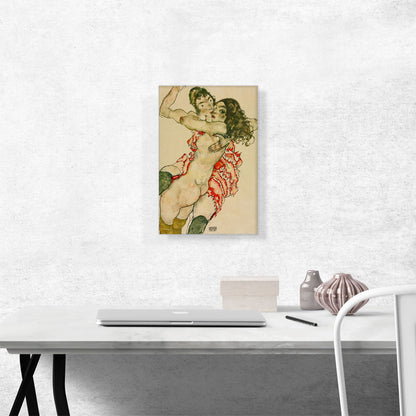 Two Women Embracing 1915