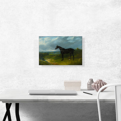Black Hunter in a Landscape