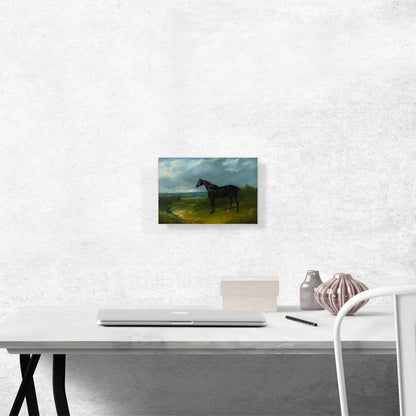 Black Hunter in a Landscape