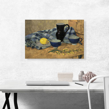 Still Life With Lemon And Blue Bowls 1914