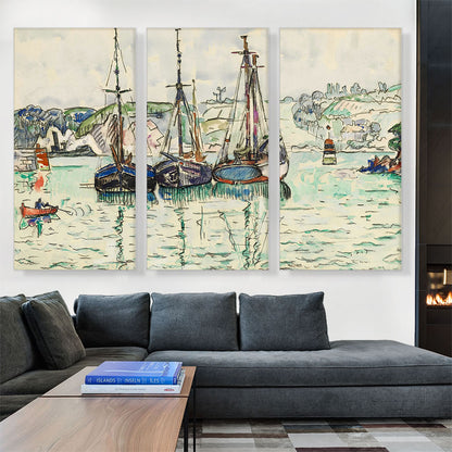 Three Sail Boats
