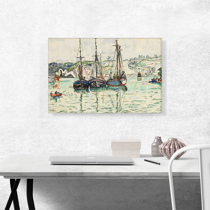 Three Sail Boats