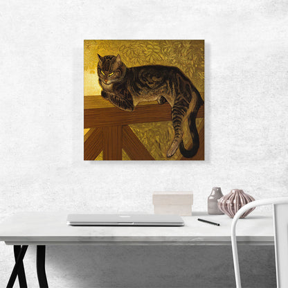 The Summer - Cat on a Balustrade 1909