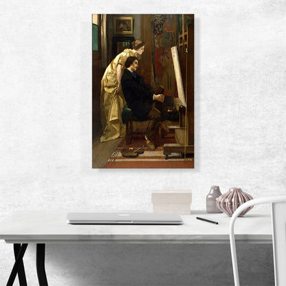 The Painter And His Model 1855