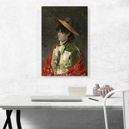 Woman With Straw Hat