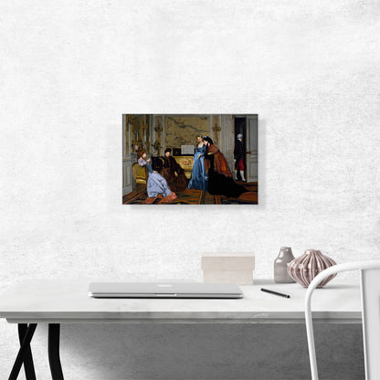 Elegant Figures In a Salon
