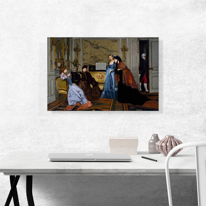 Elegant Figures In a Salon