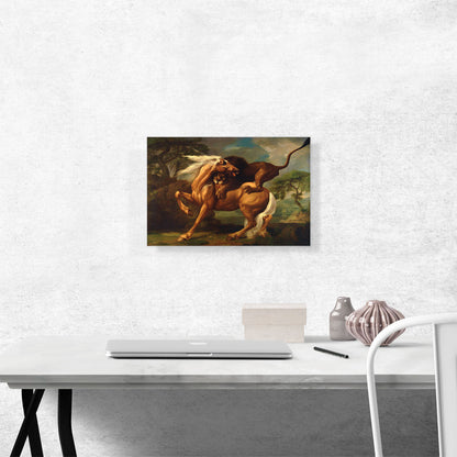A Lion Attacking a Horse 1762