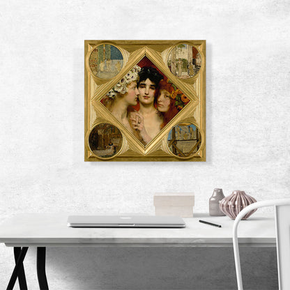 The Three Graces Printed Frame