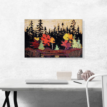 Black Spruce And Maple Fall 1915
