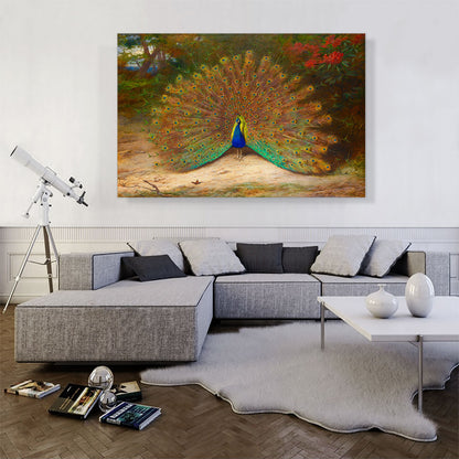 Peacock And Peacock Butterfly 1917