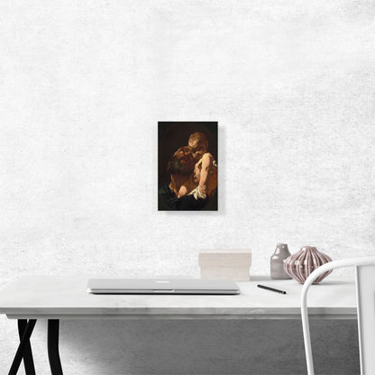 Saint Joseph And The Christ Child In a Feigned Oval