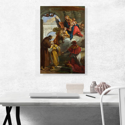 Virgin And Child Appearing To a Group Of Saints 1735