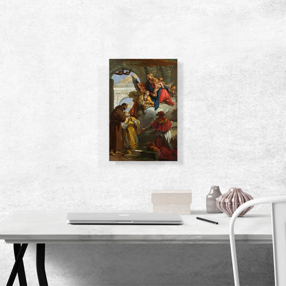 Virgin And Child Appearing To a Group Of Saints 1735