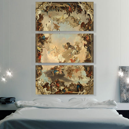 Allegory Of The Planets And Continents 1752