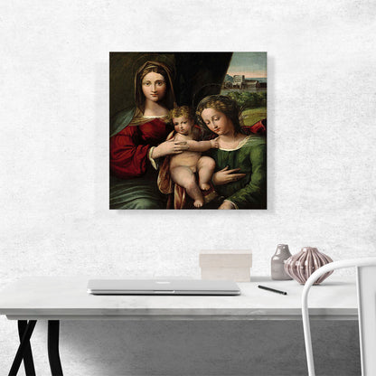The Madonna And Child With Saint Catherine