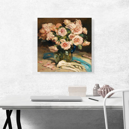 Roses In a Glass Jug