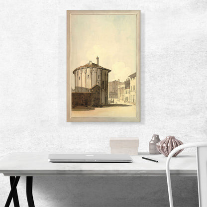 Temple Of Vesta And Temple Of Fortune Virilis 1781