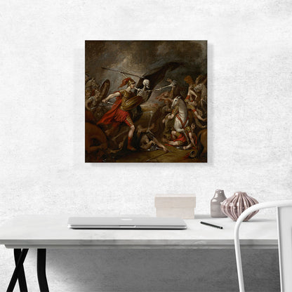 Joshua At The Battle Of Ai Attended By Death