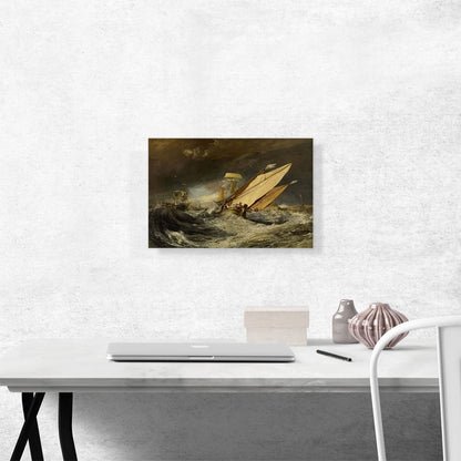 Fishing Boats Entering Calais Harbor 1803