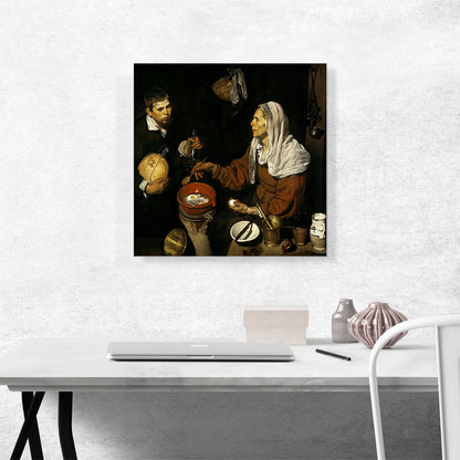 Old Woman Frying Eggs 1618