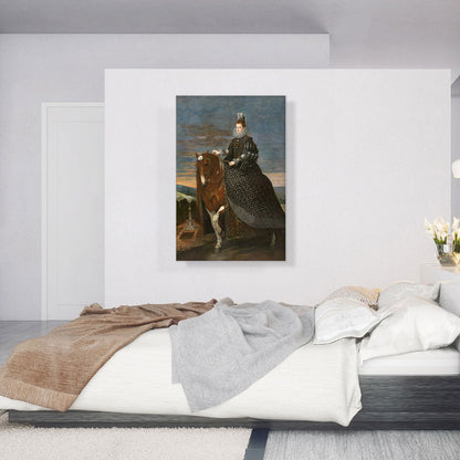 Queen Margarita De Austria On Horseback 1635