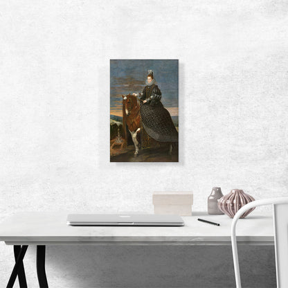 Queen Margarita De Austria On Horseback 1635