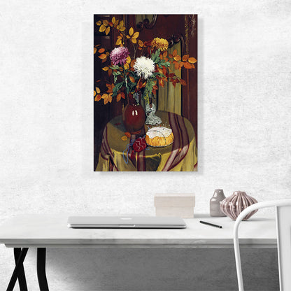 Chrysanthemums And Autumn Foliage 1922