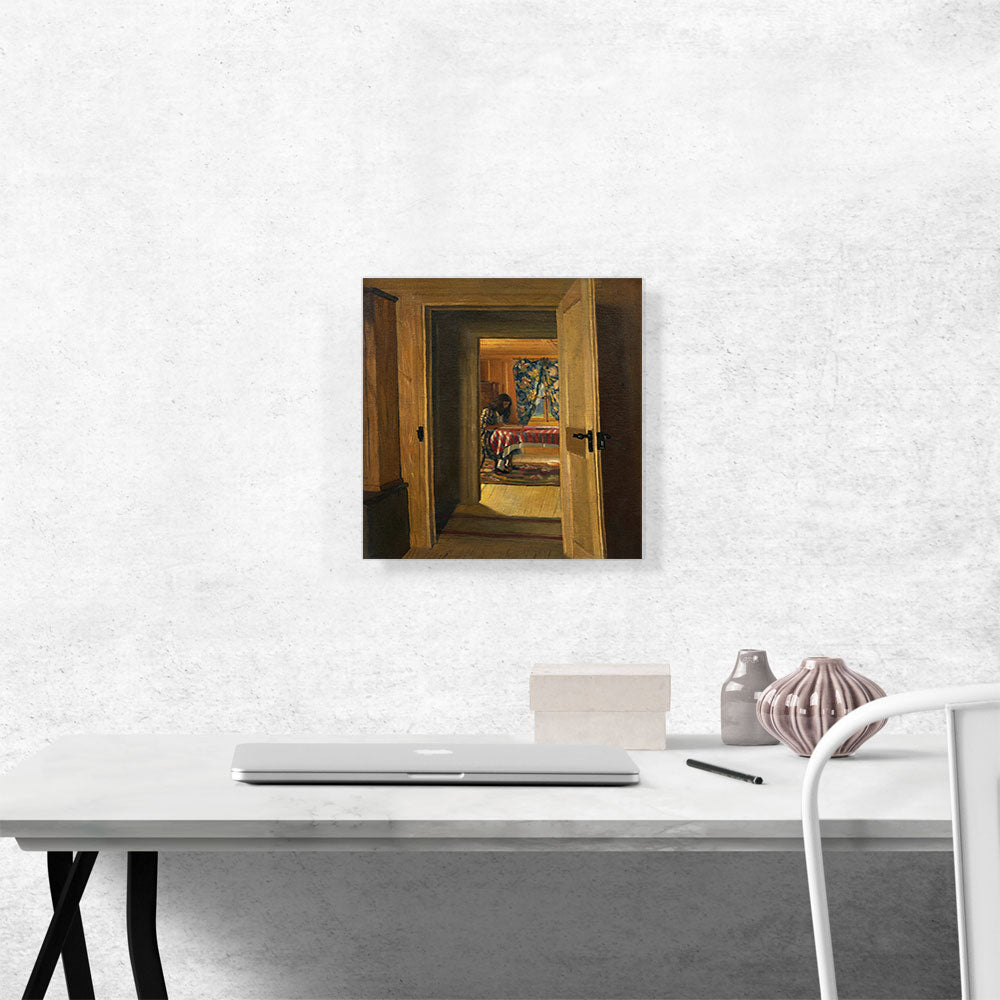 Interior With a Young Girl Writing 1905