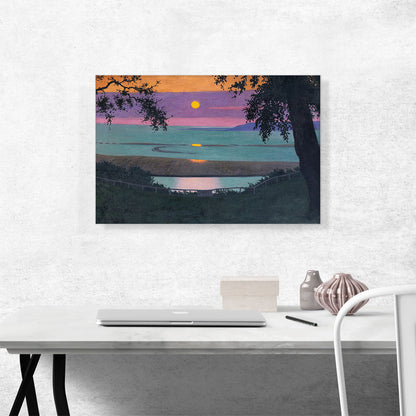 Sunset At Grace Orange And Violet Sky 1918