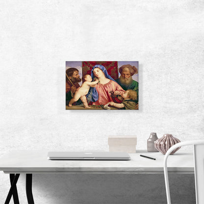 Madonna Of Cherries Joseph St. Zacharias John Baptist