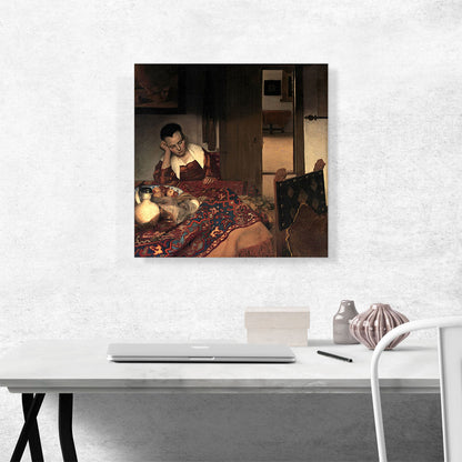 Girl Asleep At a Table 1656