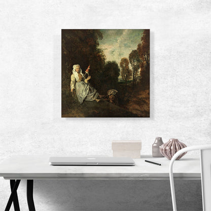 Evening Landscape With Spinner 1715
