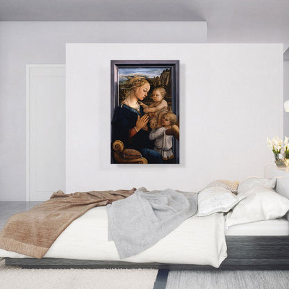 Madonna And Child With Two Angels