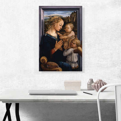 Madonna And Child With Two Angels