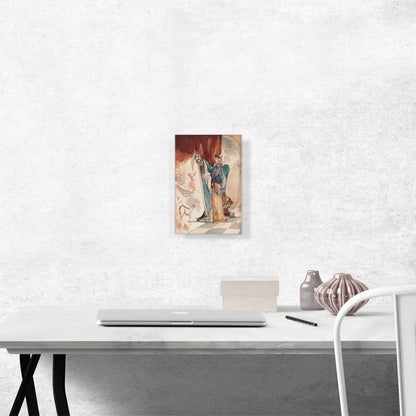 Lady Playing The Harp