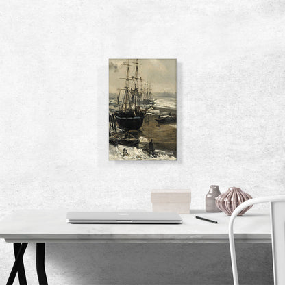 The Thames In Ice 1860
