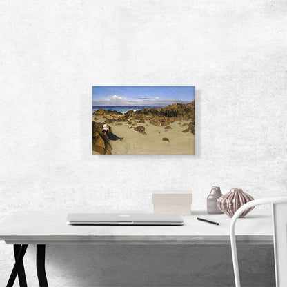 Coast Of Brittany Alone With The Tide 1861
