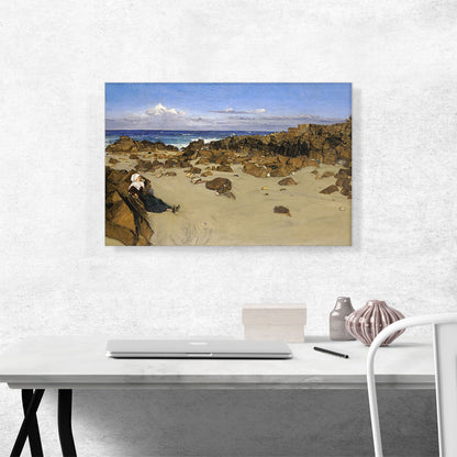 Coast Of Brittany Alone With The Tide 1861