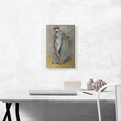 Female Nude With Diaphanous Gown