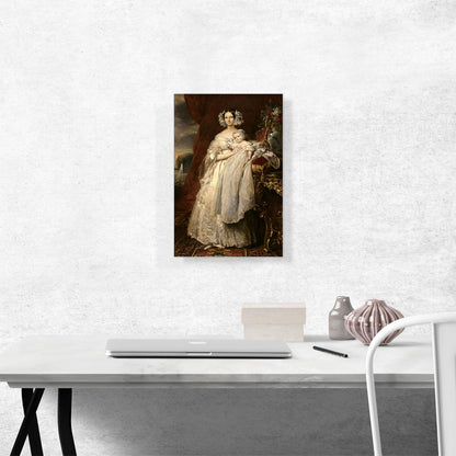 Helene Of Mecklenburg-Schwerin Duchess Of Orleans With Son 1839