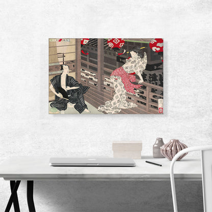 Lady Ejima And Actor Ikushima Shingoro 1886