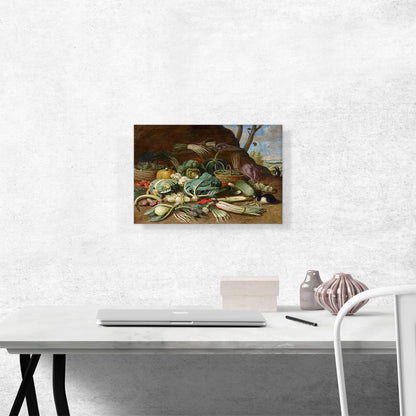 Still Life With Vegetables And a Rabbit