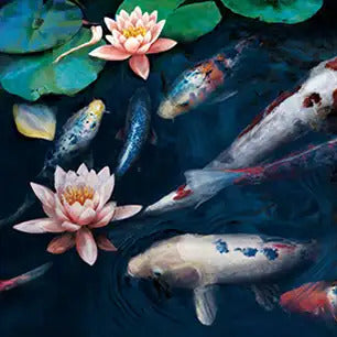 KOI CARP Canvas Art Prints